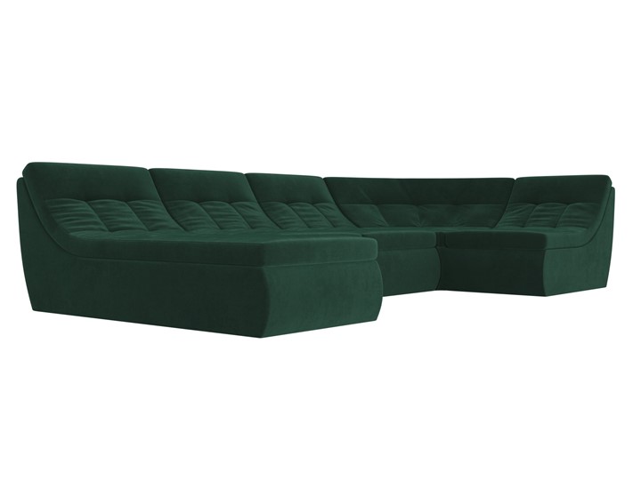 Модульный раскладной диван Холидей, Зеленый (велюр) в Южно-Сахалинске - изображение 4