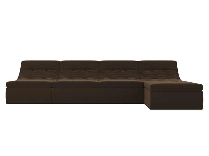 Модульный угловой диван Холидей, Коричневый (микровельвет) в Южно-Сахалинске - изображение 4