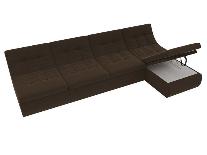 Модульный угловой диван Холидей, Коричневый (микровельвет) в Южно-Сахалинске - изображение 7