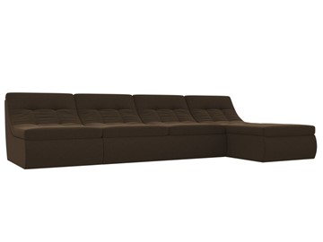 Модульный угловой диван Холидей, Коричневый (микровельвет) в Южно-Сахалинске - предосмотр
