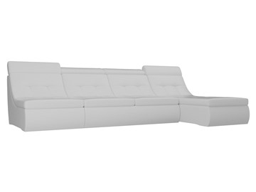 Модульный раскладной диван Холидей люкс, Белый (экокожа) в Южно-Сахалинске - предосмотр