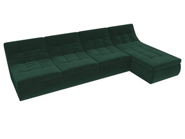 Модульный угловой диван Холидей, Зеленый (велюр) в Южно-Сахалинске - предосмотр 5