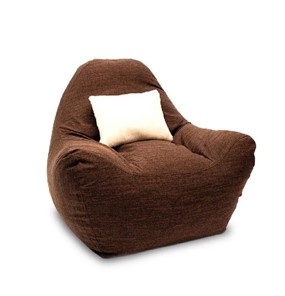 Бескаркасное кресло Эдем, рогожка орион, коричневый в Южно-Сахалинске - предосмотр