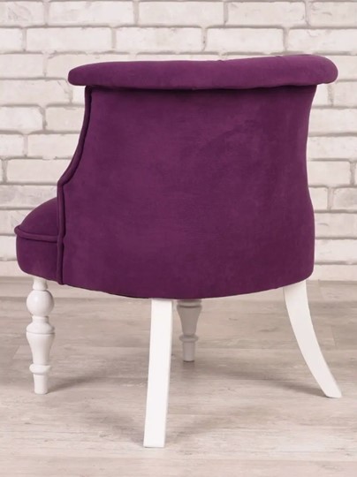 Кресло Бархат (фиолетовый/белый) в Южно-Сахалинске - изображение 2