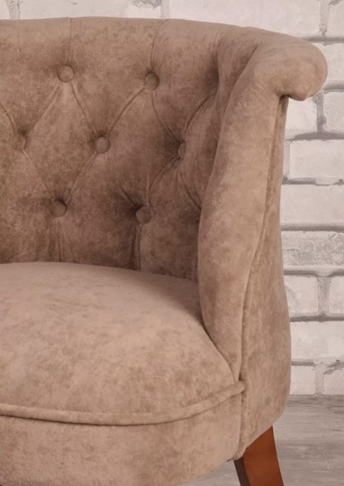 Кресло Бархат (плюшевая ткань/средний тон) в Южно-Сахалинске - изображение 3