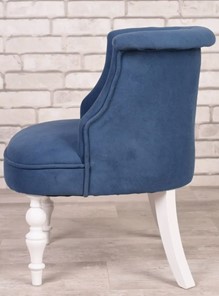 Кресло Бархат (синий/белый) в Южно-Сахалинске - предосмотр 1