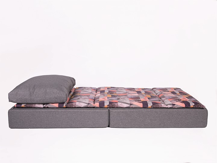 Бескаркасное кресло-кровать Харви, серый - квадро в Южно-Сахалинске - изображение 1