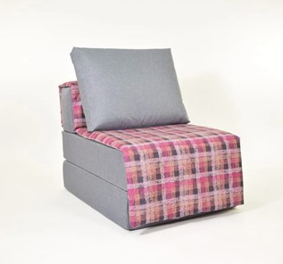 Бескаркасное кресло-кровать Харви, серый - квадро в Южно-Сахалинске - предосмотр