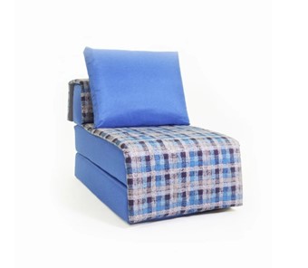 Кресло бескаркасное Харви, синий - квадро в Южно-Сахалинске - предосмотр