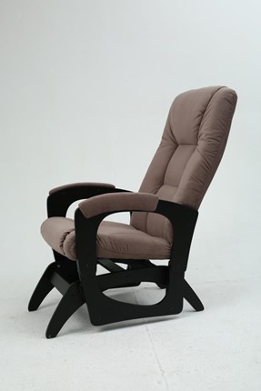 Кресло-качалка Леон маятниковая, ткань AMIGo кофе с молоком 29-Т-КМ в Южно-Сахалинске - изображение