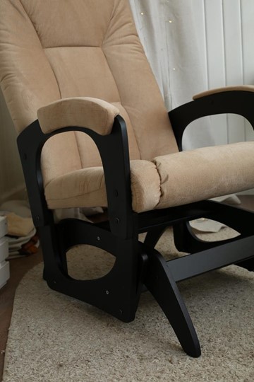 Кресло-качалка Леон маятниковая, ткань AMIGo песок 29-Т-П в Южно-Сахалинске - изображение 8