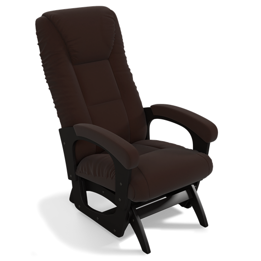 Кресло-качалка Леон маятниковая, ткань AMIGo шоколад 29-Т-Ш в Южно-Сахалинске - изображение 1