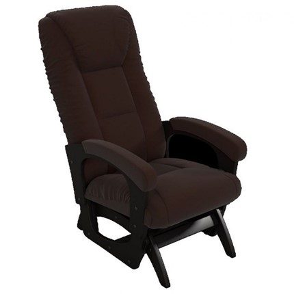 Кресло-качалка Леон маятниковая, ткань AMIGo шоколад 29-Т-Ш в Южно-Сахалинске - изображение