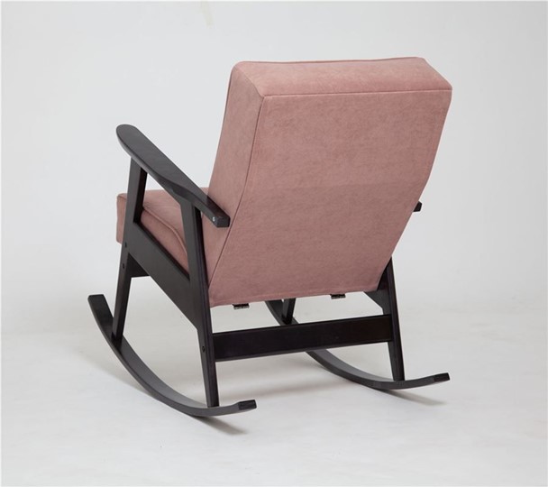 Кресло-качалка Ретро (венге / RS 12 - розовый) в Южно-Сахалинске - изображение 1