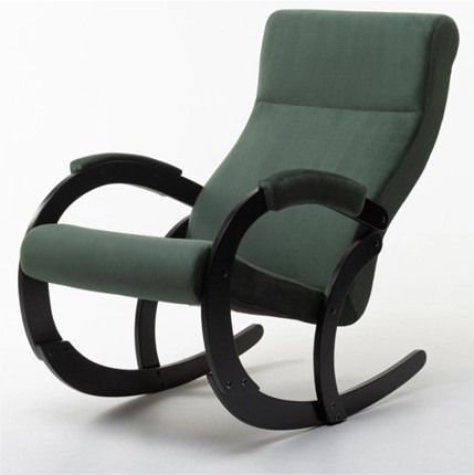 Кресло-качалка в гостиную Корсика, ткань Amigo Green 34-Т-AG в Южно-Сахалинске - изображение