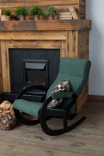 Кресло-качалка в гостиную Корсика, ткань Amigo Green 34-Т-AG в Южно-Сахалинске - изображение 7