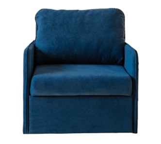 Раскладное кресло Амира синий в Южно-Сахалинске - предосмотр