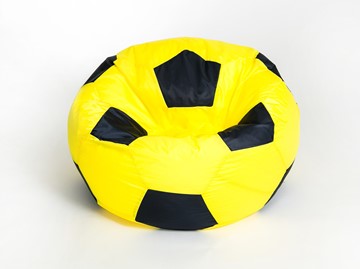 Кресло-мешок Мяч большой, желто-черный в Южно-Сахалинске