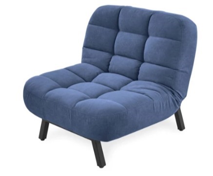 Раскладное кресло Абри опора металл (синий) в Южно-Сахалинске - изображение 2