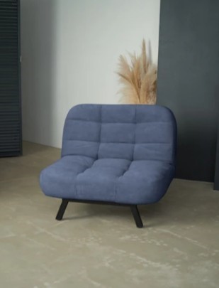 Раскладное кресло Абри опора металл (синий) в Южно-Сахалинске - изображение 8