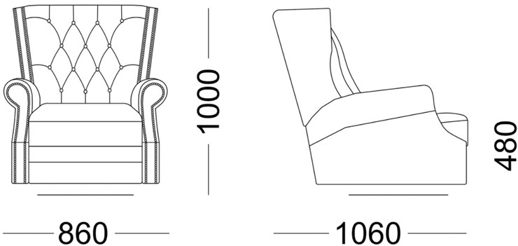 Кресло на ножках Освальд в Южно-Сахалинске - изображение 4