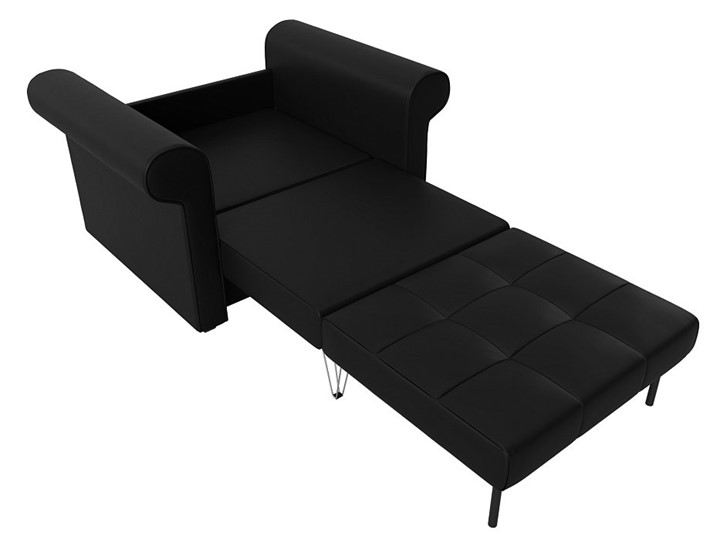 Кресло-кровать Берли, Черный (Экокожа) в Южно-Сахалинске - изображение 2