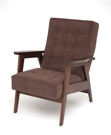 Кресло Ретро (темный тон / RS32 - коричневый) в Южно-Сахалинске - изображение