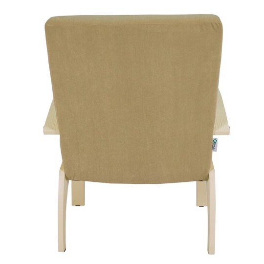 Кресло мягкое Денди шпон, ткань ультра санд, каркас дуб шампань шпон в Южно-Сахалинске - изображение 6