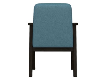 Мягкое кресло Ретро ткань голубой, каркас венге в Южно-Сахалинске - предосмотр 3