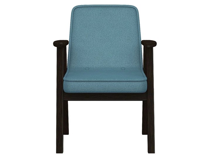 Мягкое кресло Ретро ткань голубой, каркас венге в Южно-Сахалинске - изображение 5