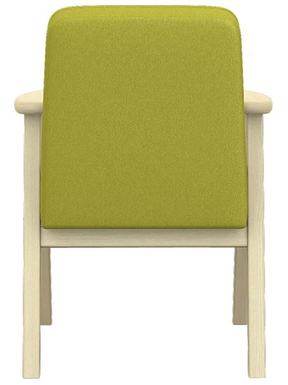 Кресло в гостиную  Ретро ткань лайм, каркас лак в Южно-Сахалинске - изображение 4
