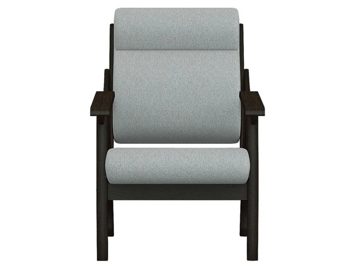 Мягкое кресло Вега 10 ткань серый, каркас венге в Южно-Сахалинске - изображение 4