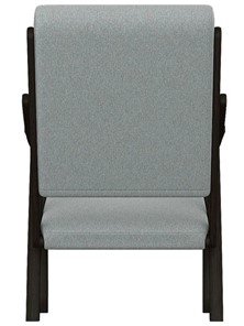 Мягкое кресло Вега 10 ткань серый, каркас венге в Южно-Сахалинске - предосмотр 5
