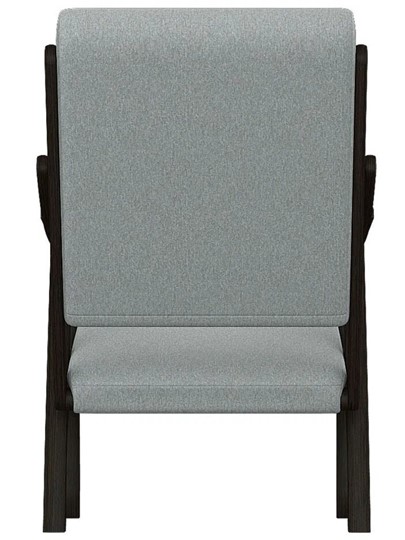 Мягкое кресло Вега 10 ткань серый, каркас венге в Южно-Сахалинске - изображение 5