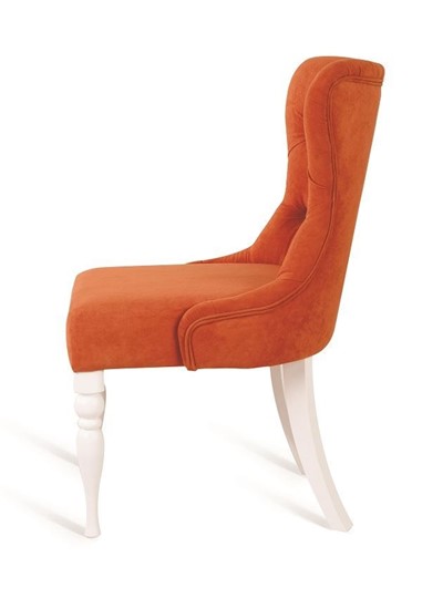 Кресло Вальс (Эмаль белая / Морковный) в Южно-Сахалинске - изображение 3