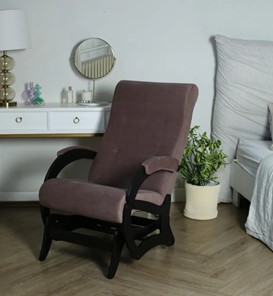 Маятниковое кресло Амелия, ткань кофе с молоком 35-Т-КМ в Южно-Сахалинске - предосмотр 5