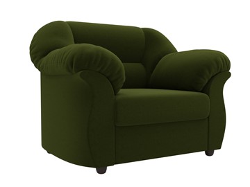 Кресло в гостиную Карнелла, Зеленый (микровельвет) в Южно-Сахалинске - предосмотр