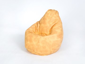 Кресло-мешок Груша среднее, жаккард, песок в Южно-Сахалинске