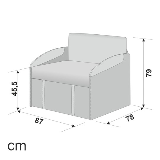 Раскладное кресло Polto серо-коричневый/песочный (рогожка) в Южно-Сахалинске - изображение 18