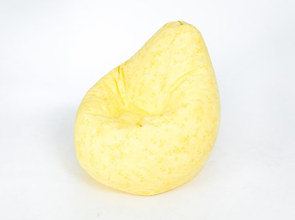 Кресло-мешок Груша малое, жаккард, желтый в Южно-Сахалинске - изображение