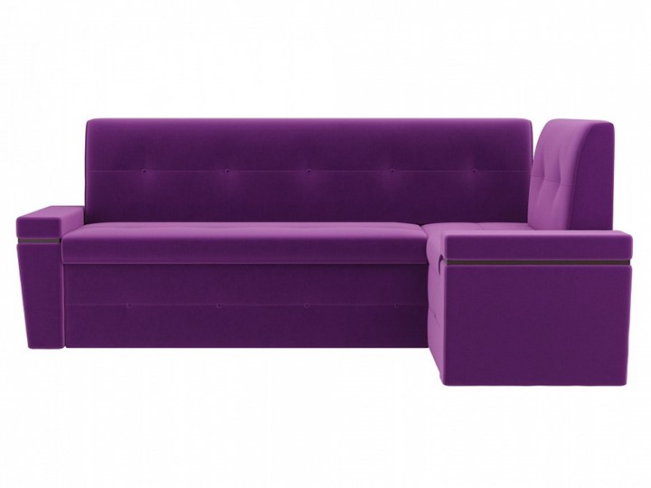 Раскладной кухонный диван Деметра угловой, Фиолетовый (микровельвет) в Южно-Сахалинске - изображение 3