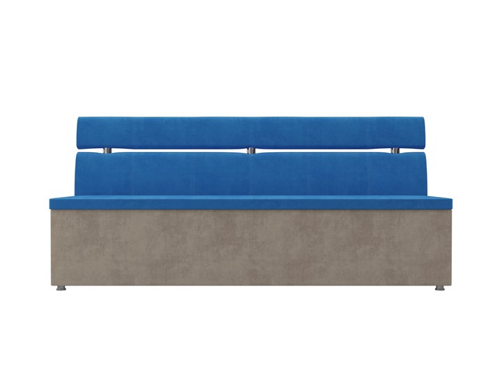 Кухонный прямой диван Классик, Голубой/Бежевый (велюр) в Южно-Сахалинске - изображение 3
