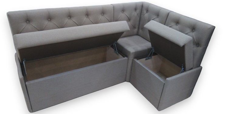 Угловой кухонный диван Квадро 7 мини с коробом в Южно-Сахалинске - изображение 2