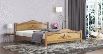 Двуспальная кровать Виктория 160*195 с основанием в Южно-Сахалинске - предосмотр