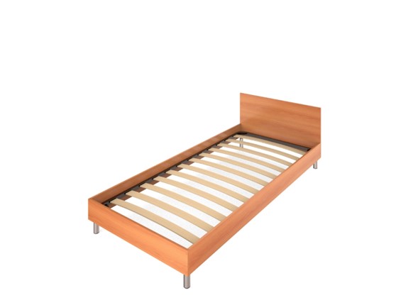 Односпальная кровать Аспект-Аспирант АС-51, Миланский орех в Южно-Сахалинске - изображение
