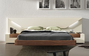 Кровать в спальню Elena с подсветкой (180x200) в Южно-Сахалинске - предосмотр 2