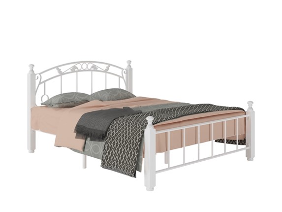 Кровать Гарда 5, 160х200, белая в Южно-Сахалинске - изображение