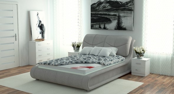 Кровать с механизмом двуспальная Сицилия 180х200 (с коробом) в Южно-Сахалинске - изображение