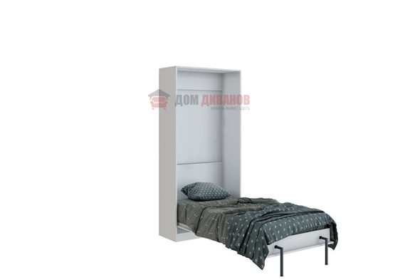 Кровать-шкаф Велена 1, 800х2000, цвет белый в Южно-Сахалинске - изображение
