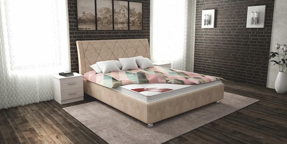 Кровать 1.5-спальная Верона 120х200 (с основанием) в Южно-Сахалинске - изображение